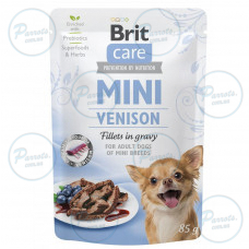 Вологий корм Brit Care Mini для собак, з філе дичини в соусі, 85 г