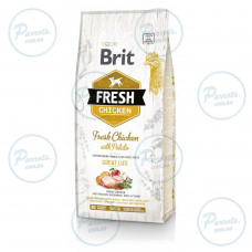Сухий корм Brit Fresh для дорослих собак всіх порід, з куркою та картоплею, 12 кг