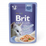 Вологий корм Brit Premium Cat Pouch для котів, філе лосося в желе, 85 г