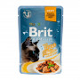 Вологий корм Brit Premium Cat Pouch для котів, філе тунця в соусі, 85 г