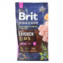 Корм сухий Brit Premium Dog Junior S для молодих собак дрібних порід від 1 до 12 місяців вагою 1-10 кг з куркою 8 кг