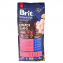 Сухий корм Brit Premium Dog Junior L для цуценят та юніорів великих порід, з куркою, 15 кг