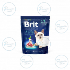 Сухий корм Brit Premium Cat by Nature Sensitive для котів із чутливим травленням, з ягням, 300 г