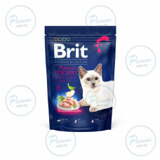 Сухой корм Brit Premium Cat by Nature Sterilised для стерилизованных кошек, с курицей, 1500 г
