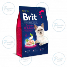 Сухий корм Brit Premium Cat by Nature Sterilised для стерилізованих котів, з куркою, 8 кг