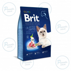Сухой корм Brit Premium Cat Nature Sterilized Lamb для стерилизованных кошек, с ягненком, 8 кг