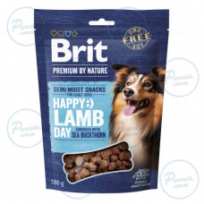 Ласощі для cобак Brit Premium Semi-moist Snacks Lamb with Sea Buckthorn напіввологі з ягням і обліпихою 180 г