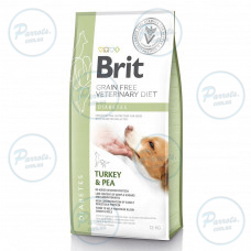 Сухий корм Brit GF VetDiet Dog Diabetes для собак, при цукровому діабеті, з індичкою та горохом, 12 кг