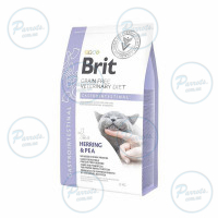 Корм сухий Brit Grain Free VetDiet Cat Gastrointestinal для котів при порушенні травлення з оселедцем лососем яйцем...