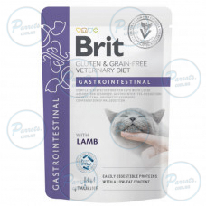 Корм вологий Brit GF VD Gastrointestinal для котів з ягням 85 г