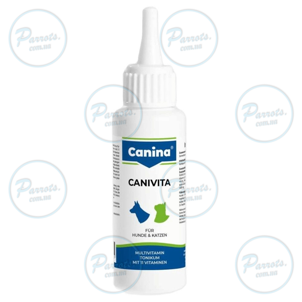 Витаминизированный тоник Canina Canivita для кошек и собак, с быстрым эффектом, универсальный, 100 мл