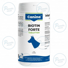 Витамины Canina Biotin Forte Tabletten для собак, интенсивный курс для шерсти, 700 г (210 табл)