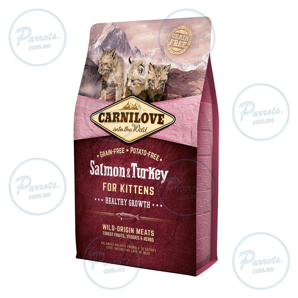 Сухий корм Carnilove Cat Salmon & Turkey для кошенят, лосось та індичка, 2 кг