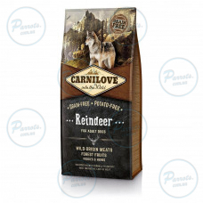 Сухой корм Carnilove Raindeer для взрослых собак всех пород, оленина и кабан, 12 кг