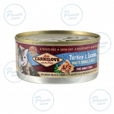 Влажный корм Carnilove Turkey & Salmon для кошек, индейка и лосось, 100 г
