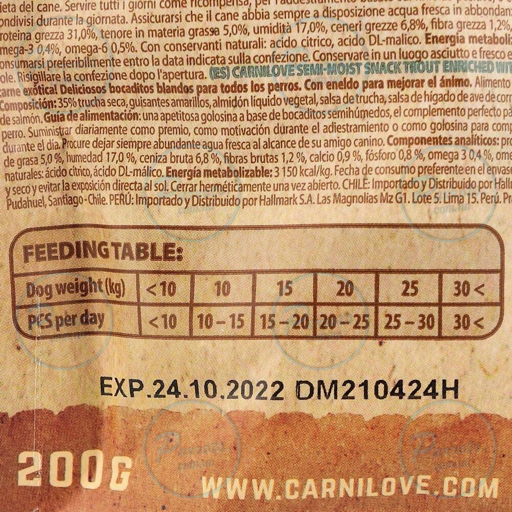 Ласощі Carnilove Dog Semi Moist для собак, форель та кріп, 200 г
