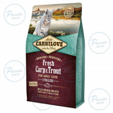Сухий корм Carnilove Fresh Carp & Trout для стерилізованих котів, риба, 2 кг