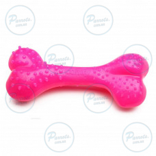 Игрушка Comfy Кость с выступами для собак, 8,5 см (резина, розовый)