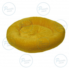 Лежак Dubex Simit Series для животных, антиаллергенный, плюшевый, 52х9 см (желтый)