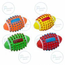 Игрушка Eastland Мяч регби для собак, разные цвета, 11.5 см (винил)