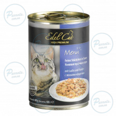 Вологий корм Edel Cat для котів, з лососем та фореллю, 400 г