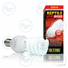 Лампа террариумная Exo Terra Reptile для пустынных рептилий, ультрафиолетовая, люминесцентная, 26 W, E27