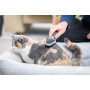 Расческа-щетка FURminator для кошек и собак, двухсторонняя, с резиновой ручкой и защитными шариками