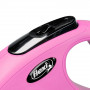 Поводок-рулетка Flexi New Classic для собак, с тросом, размер S 8 м / 12 кг (розовая)
