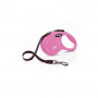 Повідець-рулетка Flexi New Classic для собак, зі стрічкою, розмір XS 3 м / 12 кг (рожева)