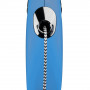 Повідець-рулетка Flexi New Classic для собак, з тросом, розмір S 8 м / 12 кг (синя)