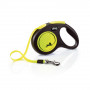 Повідець-рулетка Flexi New Neon для собак, зі стрічкою, розмір M 5 м / 25 кг (жовтий)