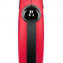 Поводок-рулетка Flexi New Classic для собак, с лентой, размер L 8 м / 50 кг (красный)