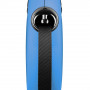 Повідець-рулетка Flexi New Classic для собак, зі стрічкою, розмір L 8 м / 50 кг (синя)