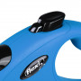 Повідець-рулетка Flexi New Classic для собак, зі стрічкою, розмір L 8 м / 50 кг (синя)