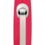 Рулетка Flexi New Comfort для собак, стрічка, розмір S, 5 м (червона)