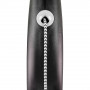 Рулетка Flexi Black Design для собак, трос, розмір XS, 3 м (чорна)