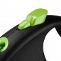 Рулетка Flexi Black Design для собак, трос, розмір XS, 3 м (зелена)