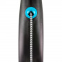 Рулетка Flexi Black Design для собак, трос, розмір M, 5 м (синя)