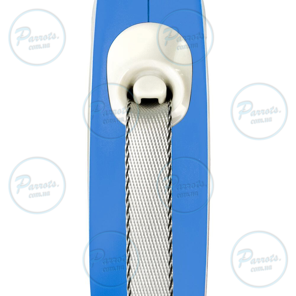 Рулетка Flexi New Comfort для собак, стрічка, розмір XS, 3 м (синя)