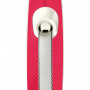 Рулетка Flexi New Comfort для собак, стрічка, розмір XS, 3 м (червона)