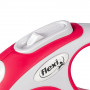 Рулетка Flexi New Comfort для собак, стрічка, розмір XS, 3 м (червона)