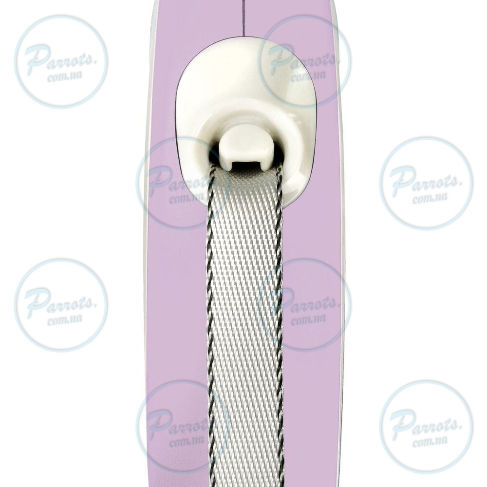 Рулетка Flexi New Comfort для собак, стрічка, розмір XS, 3 м (рожева)