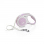 Рулетка Flexi New Comfort для собак, стрічка, розмір S, 5 м (рожева)