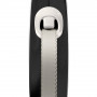 Рулетка Flexi New Comfort для собак, стрічка, розмір L, 5 м (чорна)