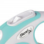 Рулетка Flexi New Comfort для собак, стрічка, розмір XS, 3 м (блакитна)