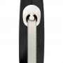 Рулетка Flexi New Comfort для собак, стрічка, розмір M, 5 м (чорна)