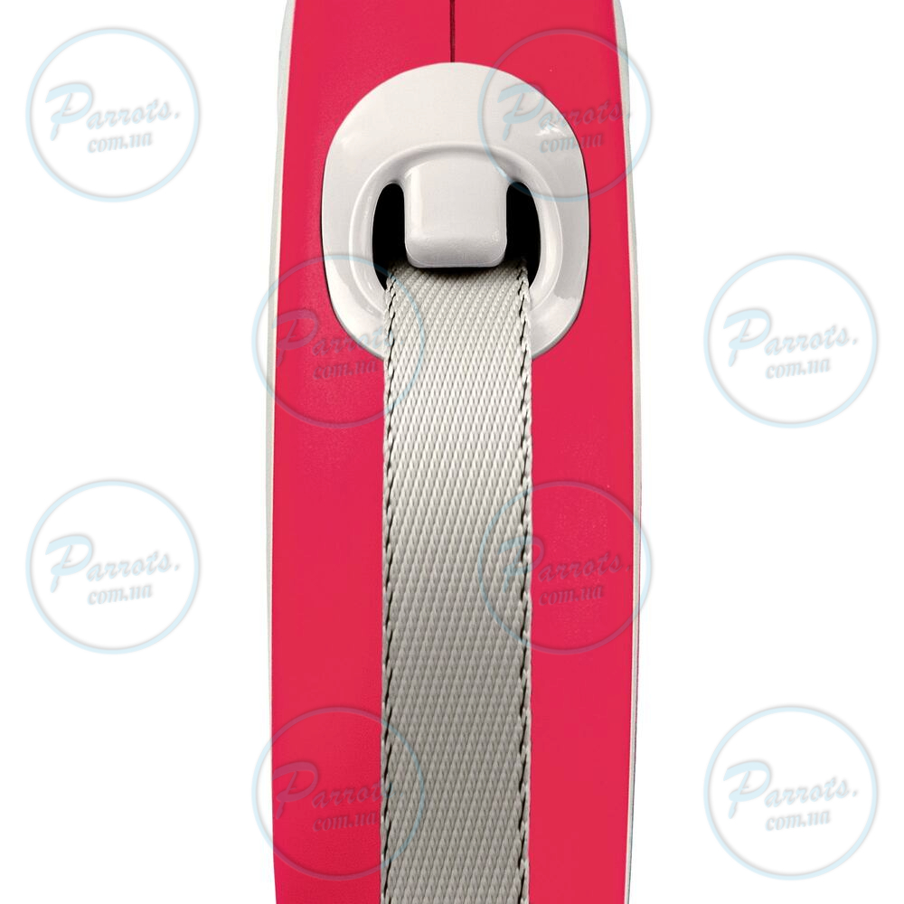 Рулетка Flexi New Comfort для собак, трос, розмір L, 5 м (червона)