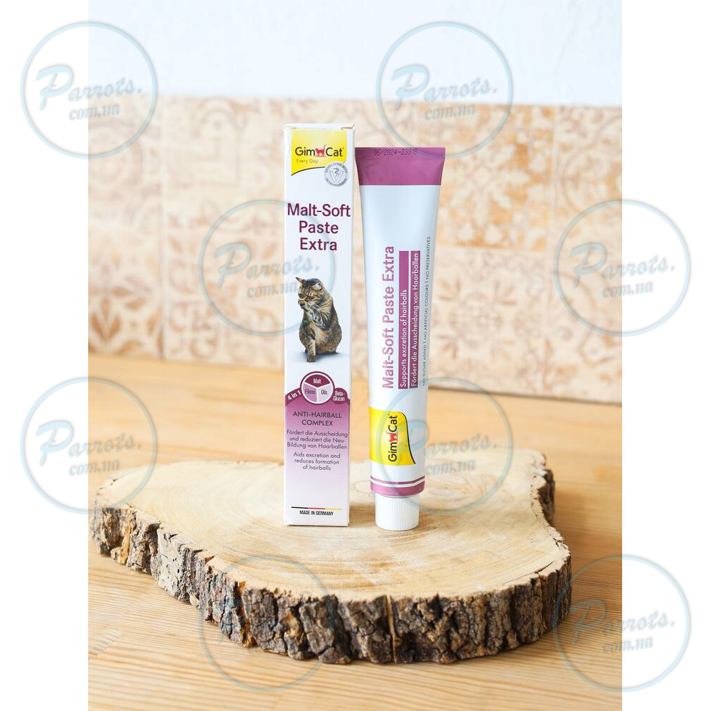 Паста GimCat Every Day Malt-Soft Paste Extra для кошек, выведение шерсти из желудка, 50 г