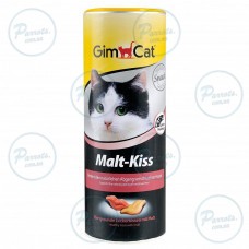 Лакомство GimCat Malt-Kiss для кошек, для вывода шерсти, 450 г