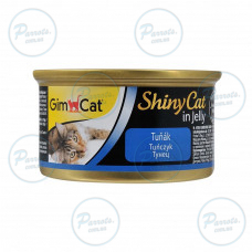 Вологий корм GimCat Shiny Cat для котів, тунець, 70 г